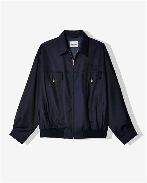 Navy Batavia Blouson Jacket 